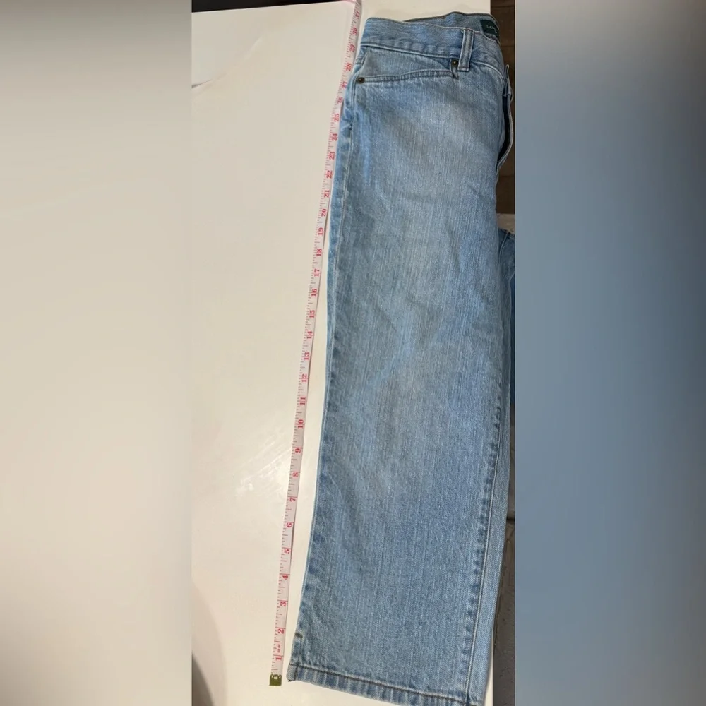 Lauren Ralph Lauren Light Blue Cropped Jeans Size 4 - Picture 13 of 15